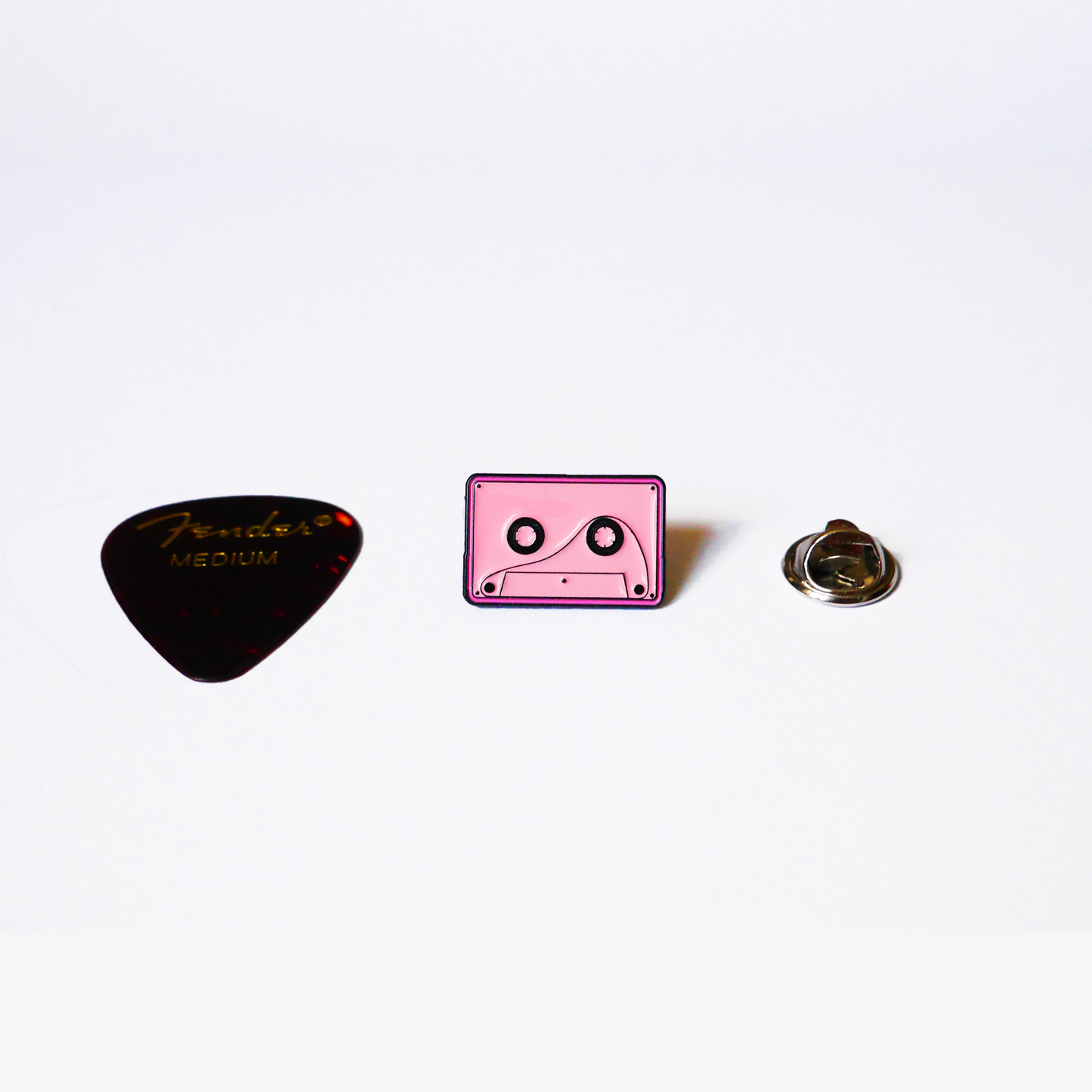 Winter Pink Cassette Tape Loop Soft Enamel Pin